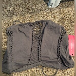 SHEIN tube top with cut out